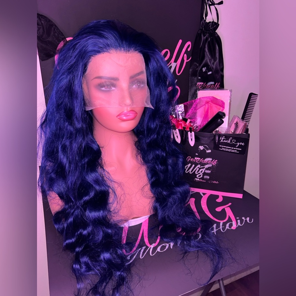 13x6 frontal BLUE WIG